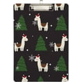 thumbnail image 2 of FMSHPON Christmas Llama Clipboard Hardboard Wood Nursing Clip Board and Pull for Standard A4 Letter 13x9 inches, 2 of 8