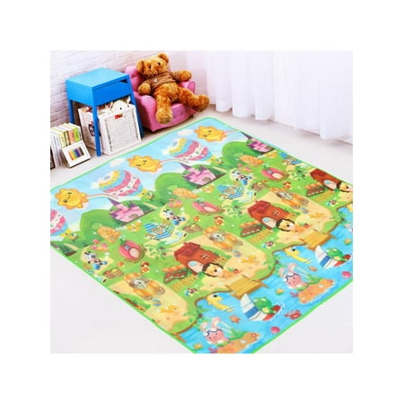 Baby Carpet Jungle Baby Alphabet Educational Mat, Toddler Activity Creeping Multipurpose Kids Floor Crawl Mat Play Carpet, Childrens Area Rug - Gift for Baby, 79