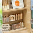 thumbnail image 3 of No Drill Plastic Bathroom Organizer Over Cabinet Storage For Makeup Skincare, 3 of 17