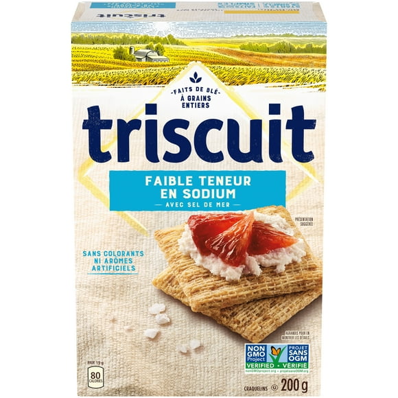 Triscuit Low Sodium Snacking Crackers, 200 g