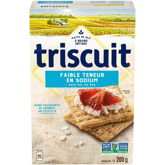 Triscuit Low Sodium Snacking Crackers, 200 g