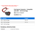 thumbnail image 2 of Fuel Injector Connector - Compatible with 2007 - 2018 Ford Edge 2008 2009 2010 2011 2012 2013 2014 2015 2016 2017, 2 of 2
