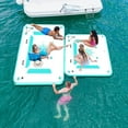 thumbnail image 5 of FBSPORT Inflatable Floating Dock Mat Swimming Water Platform 6 ft x 8 ft, Water Pad Deck Foam, Green, 5 of 9
