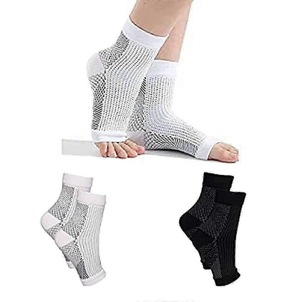 pairs of Tieberg orthopedic compression socks, orthopedic compression socks, orthopedic socks (black and white)