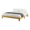thumbnail image 1 of Kris & Ally Sakura King Durable Engineered Wood Minimalist Platform Bed Frame with Slats - No Headboard, No Boxspring Required, Minimalist Design, 1 of 10