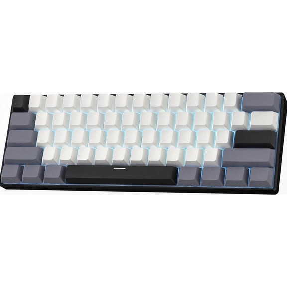 Wireless Mechanical Keyboard 60% Triple Mode BT5.0 2.4G USB-C Linear Silent Switch Knight Black