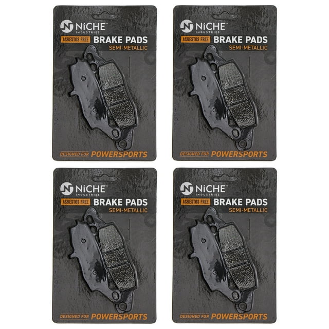Niche Front Brake Pad Set for Suzuki SV650S Semi-Metallic Motorcycle 4 Pack 519-KPA2388D