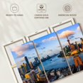 thumbnail image 6 of Elephant Stock Shanghai Sunset Skyline Wall Art - Horizontal Multi Panel Canvas - Living Room Wall Decor - Places Multi Panel - Blue And Gray Decor - 74" x 48", 6 of 8