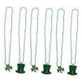 thumbnail image 5 of WHAMVOX St. Patrick's Day Pendant Necklace for Decor Green Plastic Party Favor shamrock prop, 5 of 8