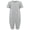 Grey, variant on KayCey Secret Zip Back Jumpsuits - Short Sleeve, Knee Length (KIDS)