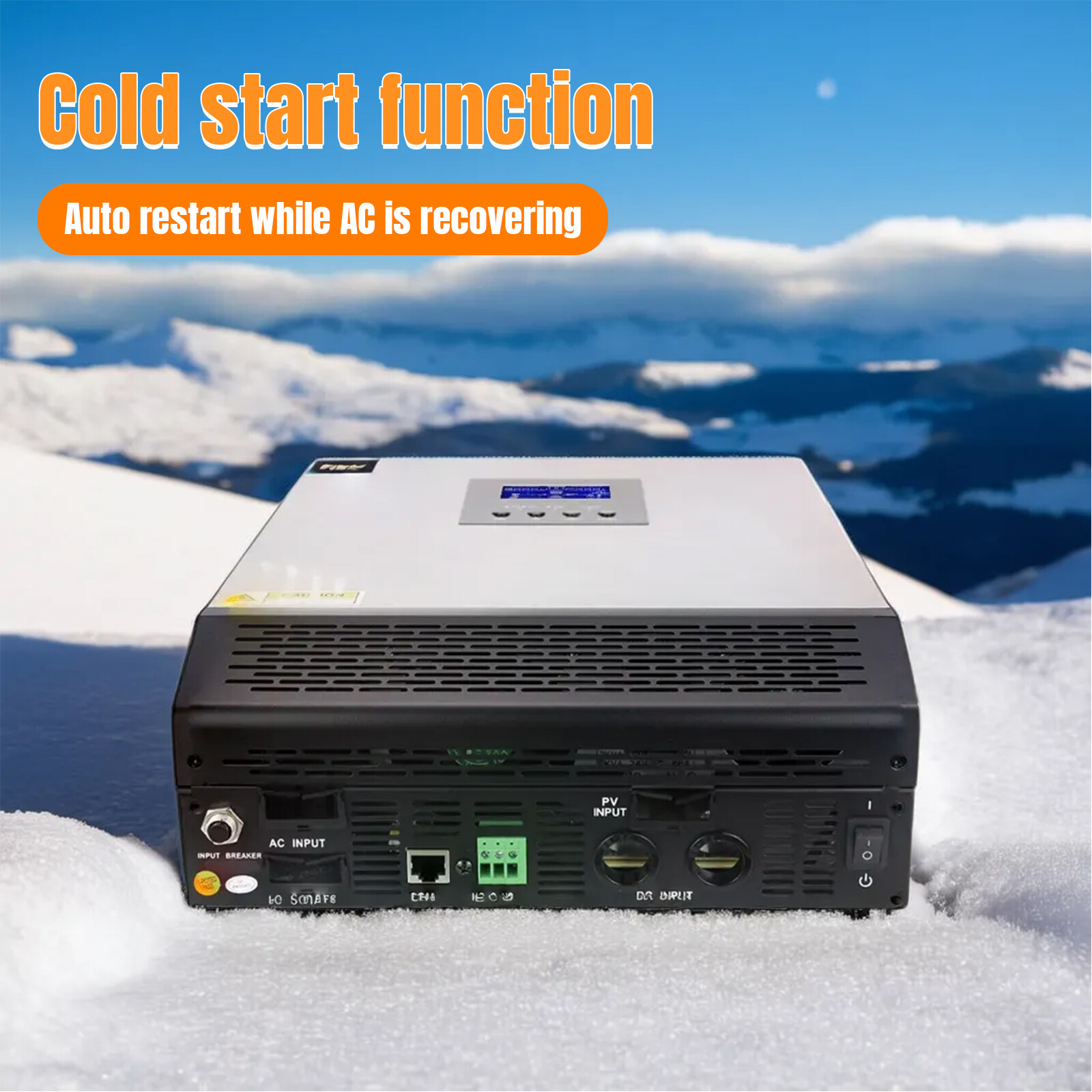 3KVA Hybrid Solar Inverter DC 24V to AC 110V Built-in 50A PWM Solar Controller