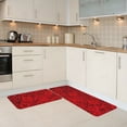 thumbnail image 5 of Sikiie Red Rose Kitchen Mat 2 PCS Cushioned Kitchen Rug, Waterproof Non-Slip Kitchen Mats for Kitchen, Floor Home, Sink, Laundry, 5 of 6