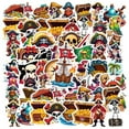 thumbnail image 3 of 35pcs-50pcs Cartoon Stickers Pirate Stickers Skull Stickers Treasure for Luggage Fridge, 3 of 9