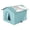 Blue, variant on WE-POLUJ Outdoor Strays Cats Nest Coldproof and Insulated Designs for Strays Cats All Season Large Capacity and Warm for Garden