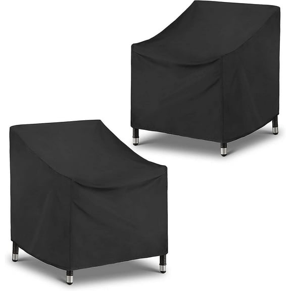 CCNZZITSHT Outdoor Chair Covers 2 Pack For Adirondack Chair, Swivel Rocking Chair, Waterproof Patio High Back Chair Cover, Durable Fadestop Patio Furniture Cover