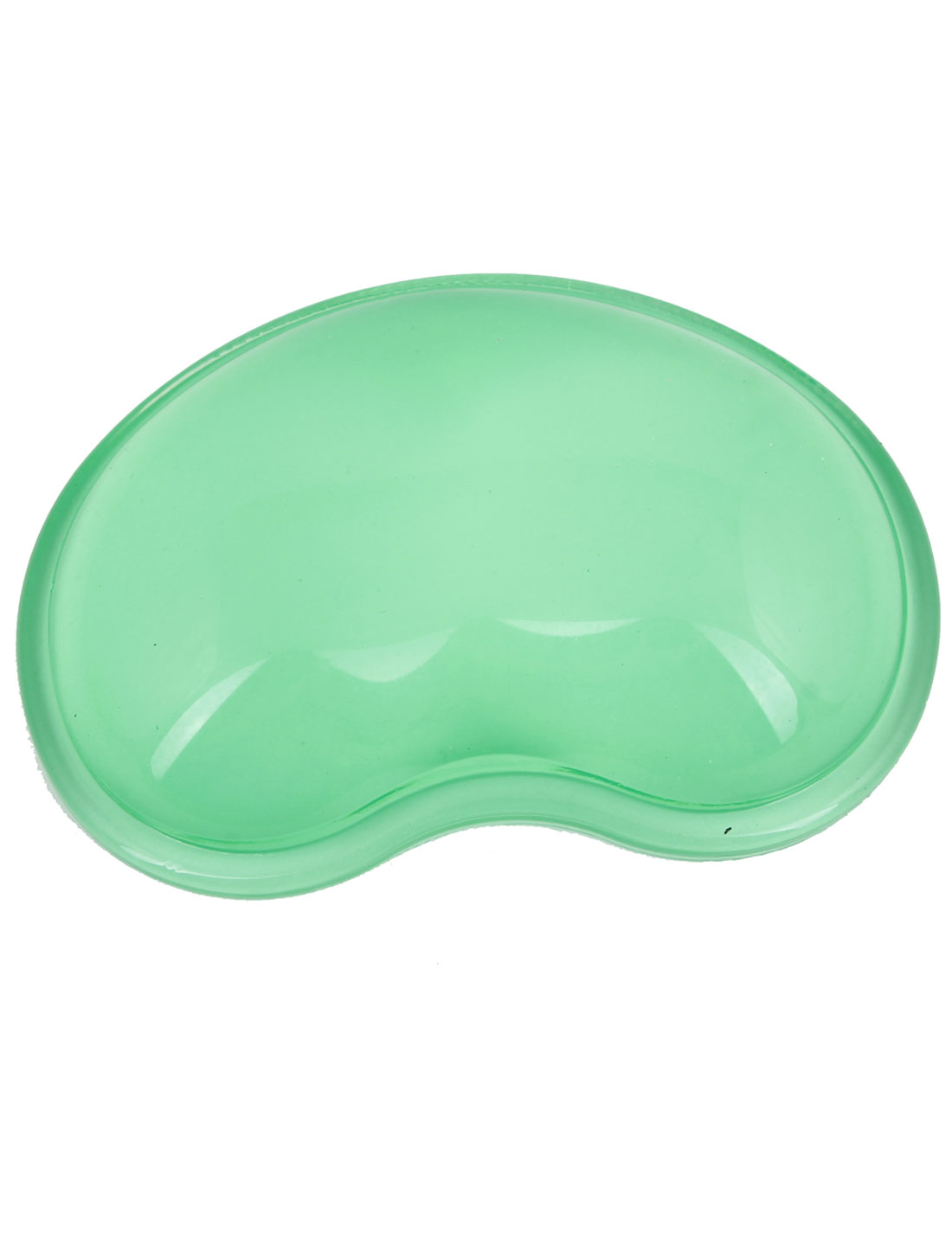 Unique Bargains Clear Green Soft Heart Shape Polymers Wrist Rest Computer Laptop Mouse Pad