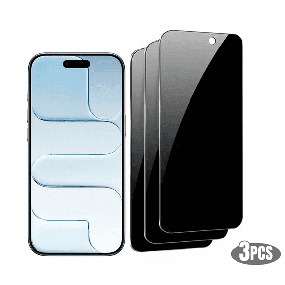 3PCS Qixxronics for iPhone 17 Air Privacy Screen Protector Tempered Glass for iPhone Air 6.5"