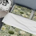 thumbnail image 4 of Designart "Zen Garden Of Earthy Botanics" Green Plants Bedding Covert Set - Bohemian & Eclectic Bed Set With 2 Shams, 4 of 5
