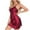 Womens Nightgowns Red, variant on ylioge Nightgowns for Women Trendy See-Through Backless Silk Mini Dresses Ladies Solid Crew Neck Spaghetti Strap Homewear Sleepshirts