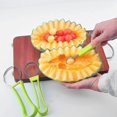thumbnail image 1 of Melon Baller Scoop Set, profesional 4 en 1 Cortador de sandía de acero inoxidable Juego de herramientas para tallar frutas, Fruit Scooper Seed Remover Watermelon Knife LingWen 9024715554260, 1 of 1