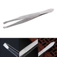 thumbnail image 2 of Professional Stainless Steel Eyebrow Hair Removal Tweezer Flat Tip Tool New, 2 of 5