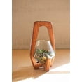 thumbnail image 2 of Kalalou NSS1124 Oval Wood and Glass Lantern, Small, 2 of 2
