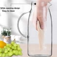 Elegant 60 Ounces Glass Iced Tea Pitcher Stainless Steel Lid Hot