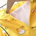 thumbnail image 3 of YTDSCS Newborn Baby Girls Jackets with Hooded Spring Fall Zip up Outwear Long Sleeve Coat Print Windbreaker for 6 Months-5 Years, 3 of 7