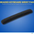 thumbnail image 2 of 1InTheOffice Beaded Keyboard Wrist Rest Pad Black/Gray, 2 of 5