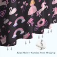 thumbnail image 6 of Fantasy Princess Unicorn Pattern Shower Curtain 84"x72" ,Bathroom Decorative Shower Curtains Set with 12 Hooks,Modern Waterproof Washable Shower Curtain, 6 of 6