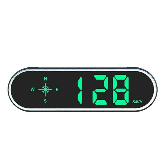 HUD GPS Speedometer Universal Car Heads-Up Display Speed Meter with Compass over Speed Alarm for All Vehicle