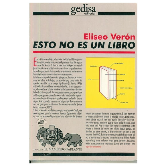 Esto no es un libro Gedisa 9788474327229