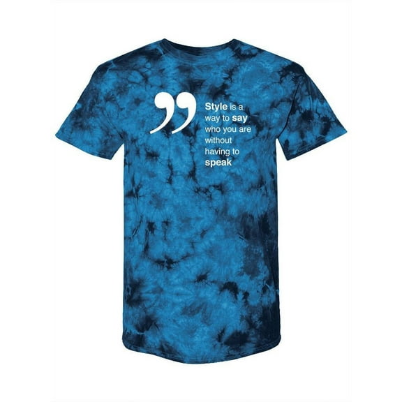 Style Quote Tie-Dye Crystal Men -Smartprints Designs, Male XX-Large