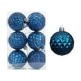 thumbnail image 2 of SCNOR Blue Christmas Tree Ornament - Single Plastic Hanging Decoration for Holiday, Christmas, 2 of 6