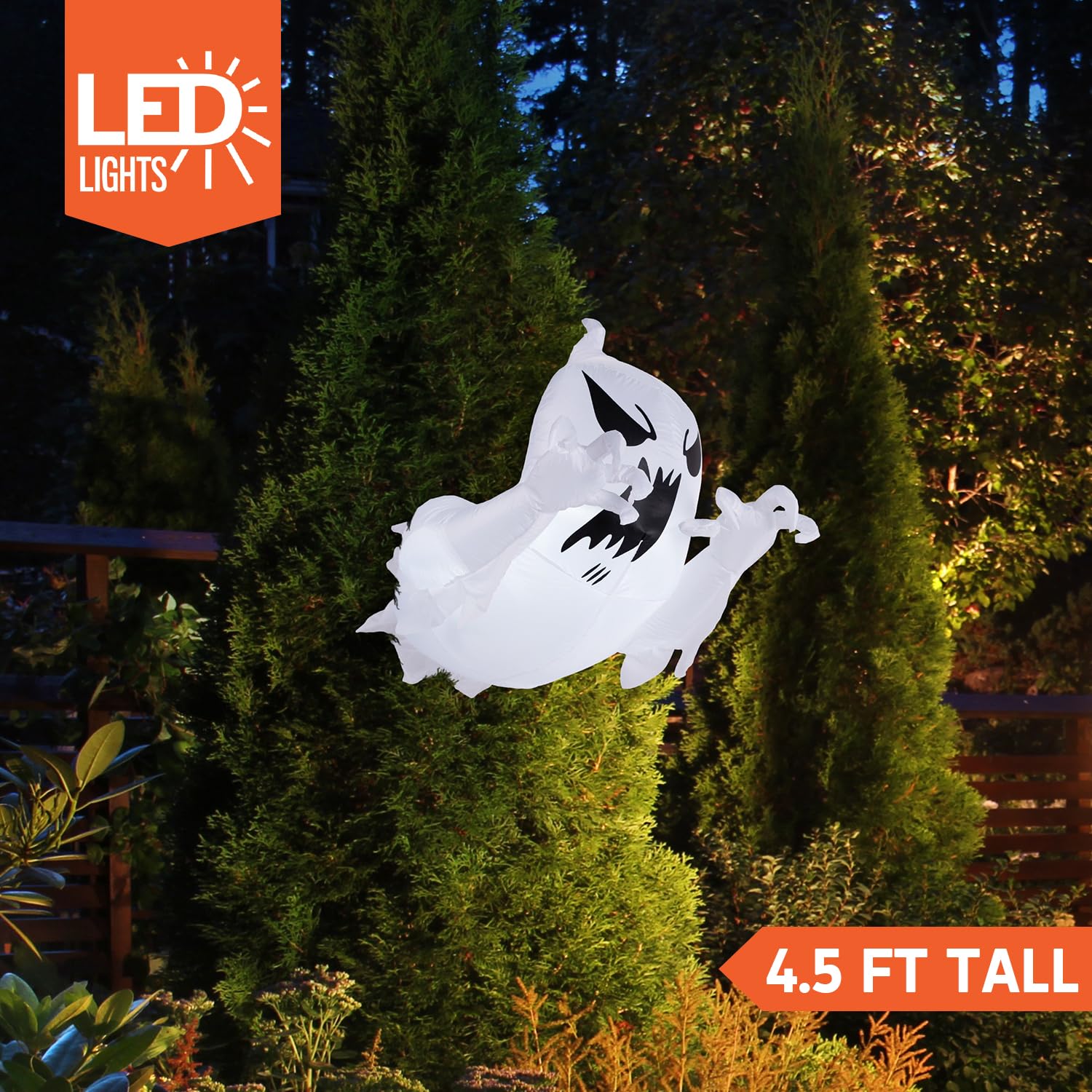 Joyfy 4.5-Foot Halloween Inflatable Ghost Broke Out from Window photo 2