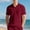Brick Red, variant on Waffle Polo Shirts for Men Summer Casual Short Sleeve Collared Relaxed Fit Plain Work Shirts Mens Tees