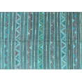 thumbnail image 1 of Ahgly Company Indoor Rectangle Southwestern Light Blue Country Area Rugs, 2' x 4', 1 of 4