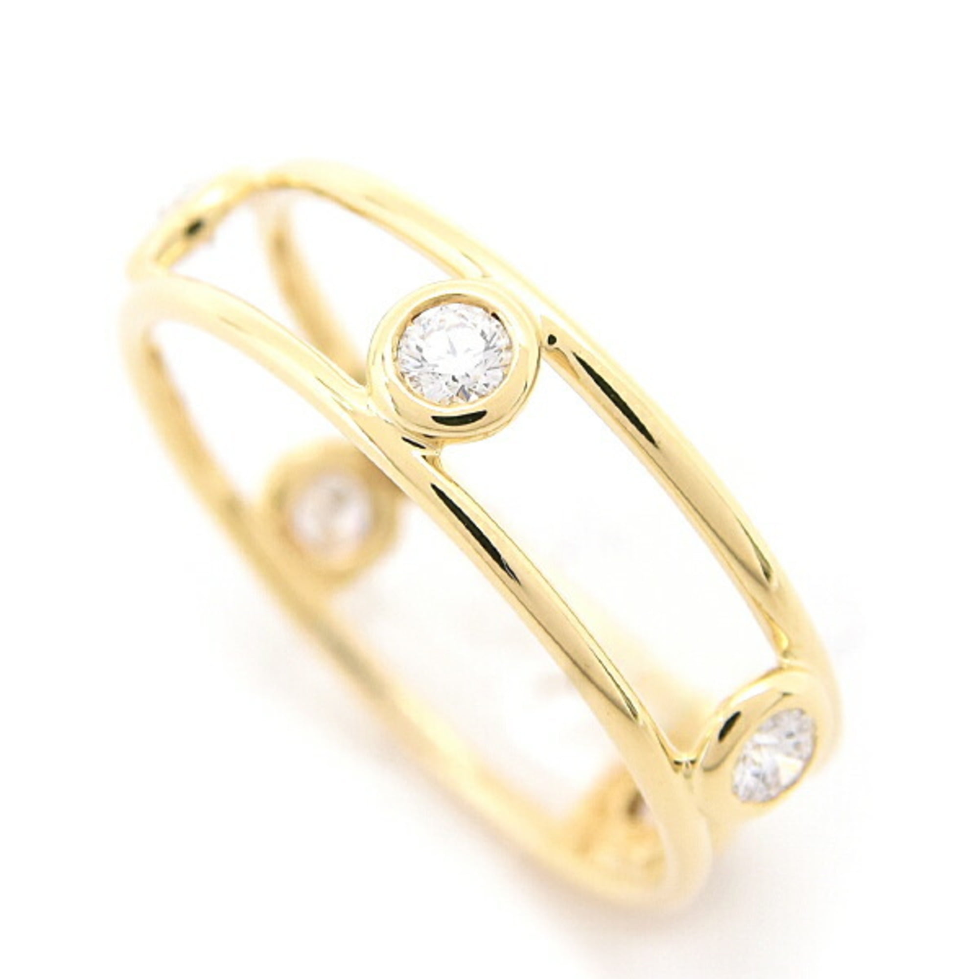 TIFFANY & CO. Pre-Owned Tiffany Women's Double Wire By the Yard 5-Piece Diamond Ring by Elsa... (Good)