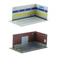 thumbnail image 1 of HILABEE 2Pieces 1:32 Parking Lot Model Car Diecast Garage for Diorama G, 1 of 9