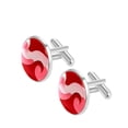 thumbnail image 2 of Valentine's Day Stylish Dress Shirt Cufflinks Set Made of Stainless Steel for Formal Occasions, 2 of 6