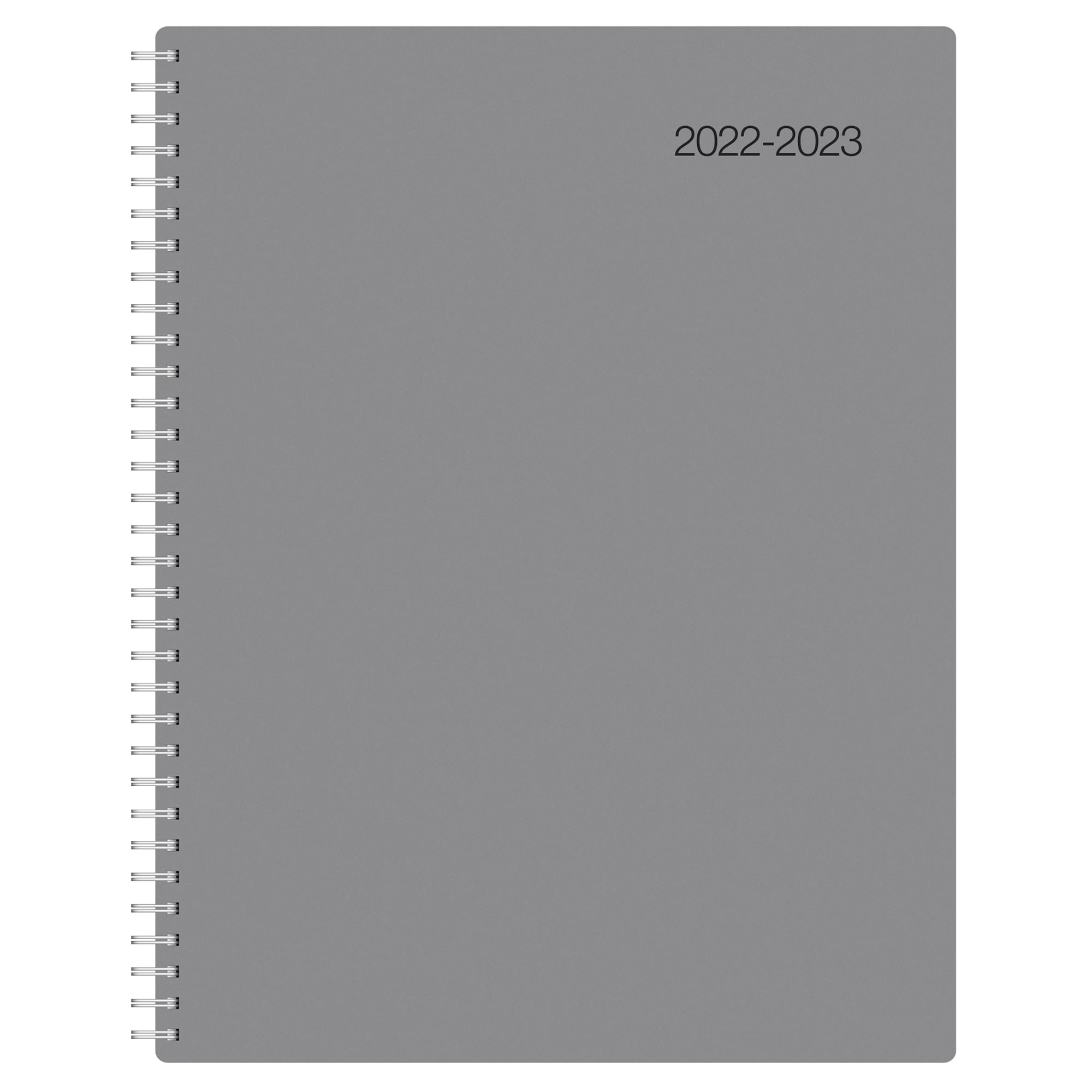 Office Depot® Brand Weekly/Monthly Academic Planner, 8-1/2' x 11', 30% Recycled, Gray, July 2022 to June 2023