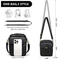 thumbnail image 3 of ROVTIULI Small Crossbody Bags for Women Vegan Leather Messenger Purses, Vintage Wallet Anti Theft Shoulder Handbags with Card Slots, 3 of 7