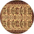 thumbnail image 1 of Ahgly Company Indoor Round Persian Brown Traditional Area Rugs, 6' Round, 1 of 4