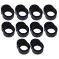 thumbnail image 3 of 10 Piezas Tope de Manija de Puerta Gloria Protector de Pared Negro, 3 of 9
