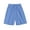 Blue, variant on Plus Size Womens Pajamas Pants Elastic Waist Solid Pocket Casual Short Sleepwear