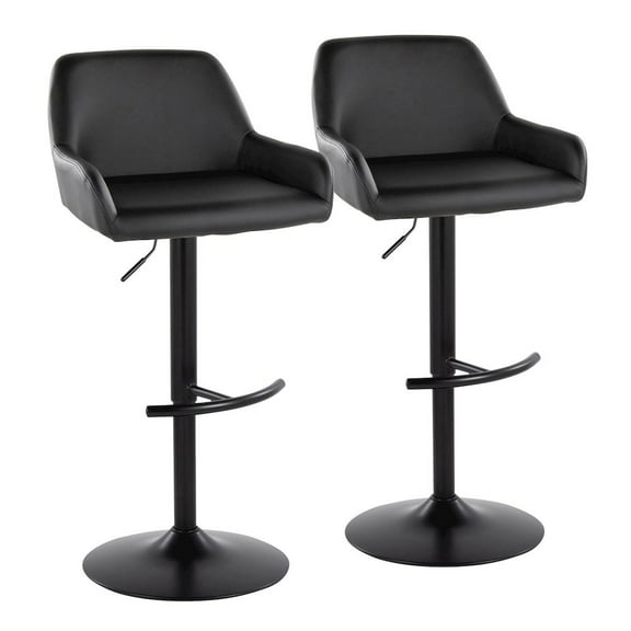 LumiSource Daniella Adjustable Barstool - Set of 2