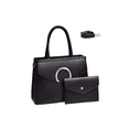 thumbnail image 1 of Bolsas Mujer 2pzs Bandolera Cartera Negro, 1 of 3