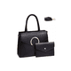 thumbnail image 1 of Bolsas Mujer 2pzs Bandolera Cartera Negro, 1 of 3