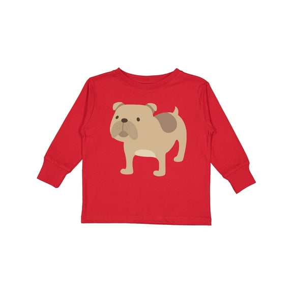 Inktastic Bulldog Boys or Girls Long Sleeve Toddler T-Shirt