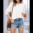 thumbnail image 4 of Blusa Informal con Cuello Redondo y Mangas para Mujer, Color , XXL, 4 of 7